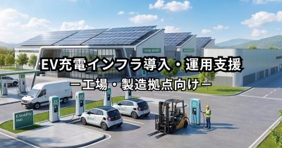 【2026年最新】工場・製造拠点向けEV充電インフラ導入・運用支援｜電力デマンド管理と補助金活用をトータルサポート